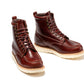 ROCKROOSTER Norwood Cherry Brown Men's 6 inch Soft Toe Wedge Work Boots SAP600