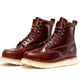 ROCKROOSTER Norwood Cherry Brown Men's 6 inch Soft Toe Wedge Work Boots SAP600