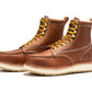ROCKROOSTER Norwood Men's 6 inch Brown Steel Toe Wedge Work Boots SAP621