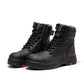 ROCKROOSTER Roslyn Black 7 inch Zip-sided Composite Toe Leather Work Boots CP245Z