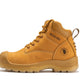 rockrooster Woodland Wheat 6 inch Composite Toe Zip-sided Leather Work Boots AK659