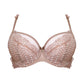 Samanta Rosalia Latte Sheer Mesh Tulle Tulip Seam Full Figure Bra-3