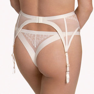 Lisca Rose Sheer Lace Garter Belt-1