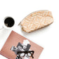 Cream RULE BREAKER zippered pouch by Carry Courage, viewed from the front