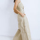 ROYAL AFFAIR WOVEN JUMPSUIT