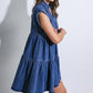 JUST THE BEGINNING TWILL MINI DRESS
