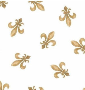 Fleur-de-Lis Chiffon Scarf | 20" Square Scarf