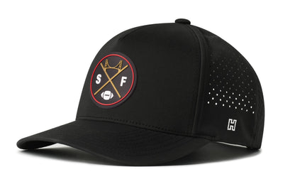 San Francisco Football Performance 5-Panel Hat  |  Black SF X Flexfit Snapback