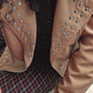 Sandy Women's Studded Faux Leather Moto Jacket