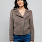 Sandy Women's Studded Faux Leather Moto Jacket