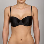 Rosme Invisible Strapless Molded Cup Balconette Bra-5