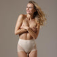 Lavinia Semi Sheer Tummy Control Panties Beige-2