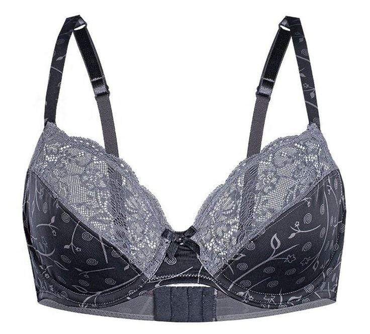Sassa Silver Blossom Semi Sheer Full Figure Bra-3