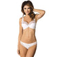 Gorteks Scarlet White Semi Sheer Lace Half Padded Bra-2
