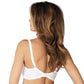 Semi Sheer Lace Half Padded Bra Gorteks Scarlet White-1