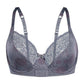 Sassa Pretty Floral Semi Sheer Lace Trim Demi Bra-2