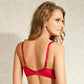 Semi Sheer Lace Underwire Bra Lisca Vivian Red-1