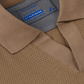 Short Sleeve Sweater Polo Solid // Sepia