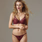 Sexy Fishnet Sheer Bra Claudette Rouge Noir-4