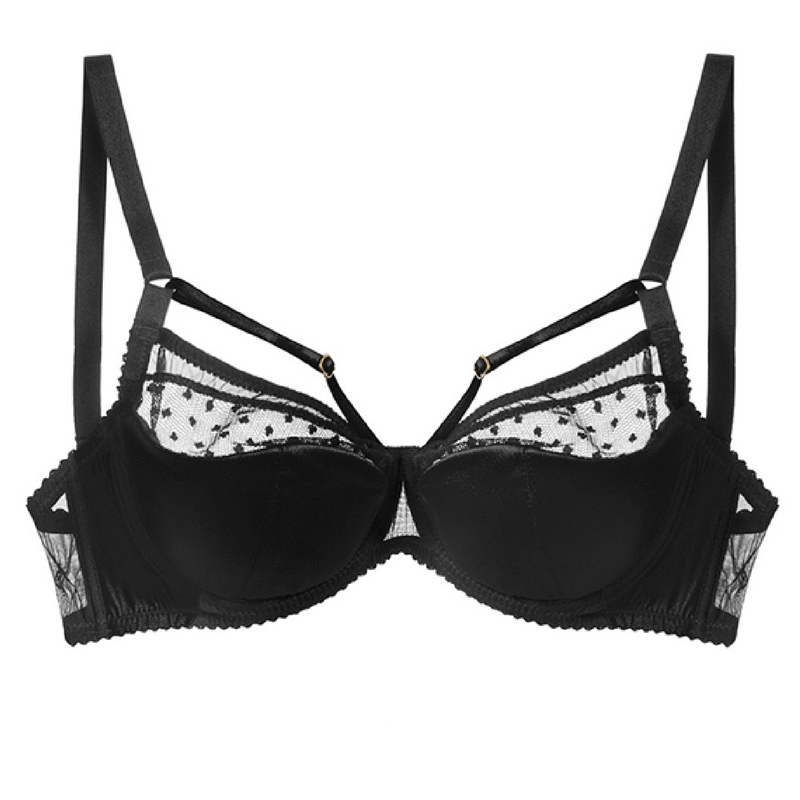 Caprice Revolution Semi-Sheer Strappy Cage Bra-4