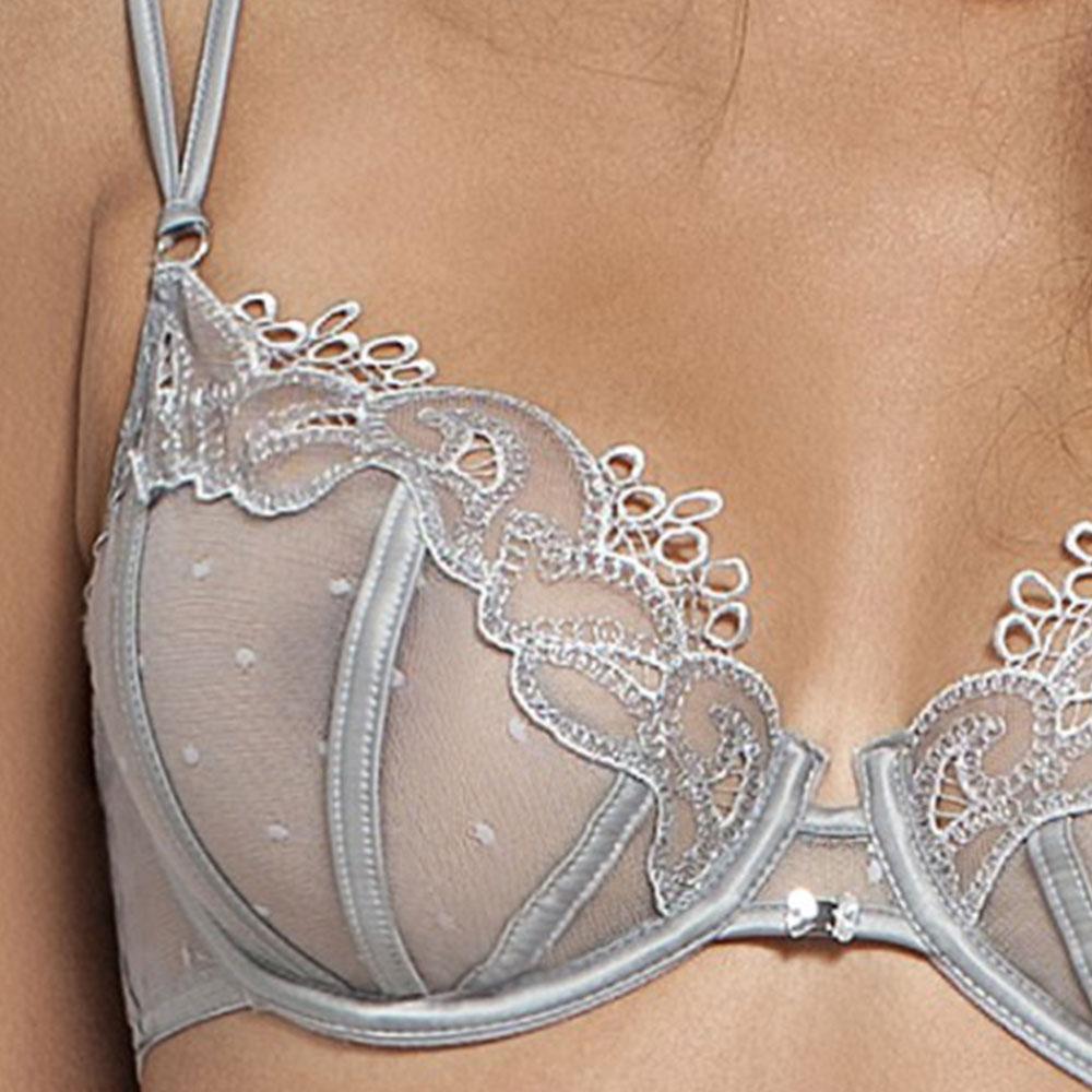 Lisca Emotion Sheer Polka Dot Demi Wired Bra-1