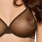 Gossard Glossies Rich Brown Sheer Molded Bra-2