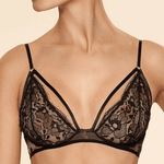 Ajour Burlesca Sheer Lace Triangle Wireless Bra-0