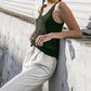 BLISSFUL LOVE WOVEN TANK TOP