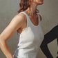 BLISSFUL LOVE WOVEN TANK TOP
