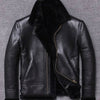 Men’s Sheepskin Winter Fur Coat Jacket - -
