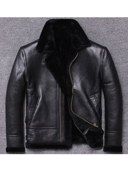 Men’s Sheepskin Winter Fur Coat Jacket