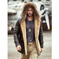Men’s B3 Leather Bomber Shearling Trench Coat