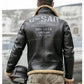 Men’s Thick Winter Motorcycle Shearling Fur Leather Jacket Coat