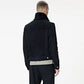 Men’s Black Suede Shearling Leather Bomber Jacket