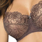 Sheer Mesh Balconette Bra Gorteks Pamela Mocha-3