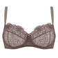 Gorteks Pamela Mocha Sheer Mesh Balconette Bra