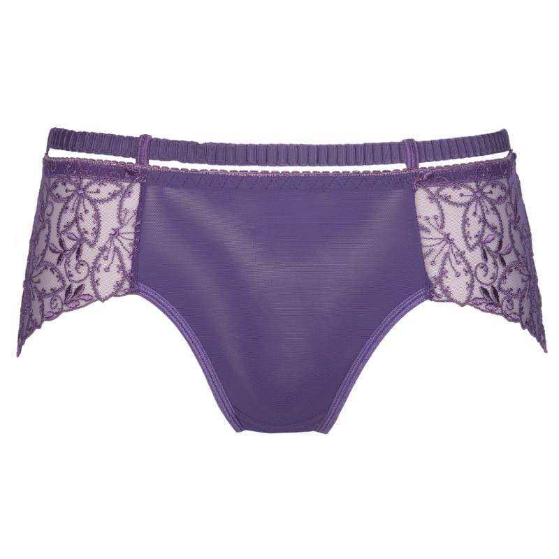 Axami Miami Vibe Purple Sheer Lace Boyshort Panty-2