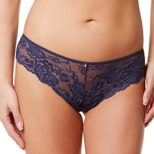 Sheer Lace Brazilian Panty Montelle Flirt Twilight-0