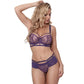 Sheer Lace Brazilian Thong Panty Axami Miami Vibe Purple-4