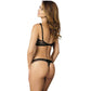 Sheer Lace Thong Panty Gorteks Scarlet Black-4