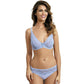 Kinga Nubi Sheer Lace Triangle Plunge Bra