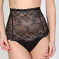 Orhideja Stunner Sheer Lace Ultra High Waist Panty Navy Blue-2