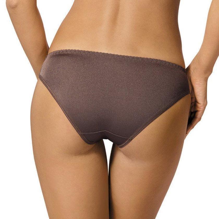 Gorteks Pamela Mocha Sheer Low Rise Bikini Panty-1