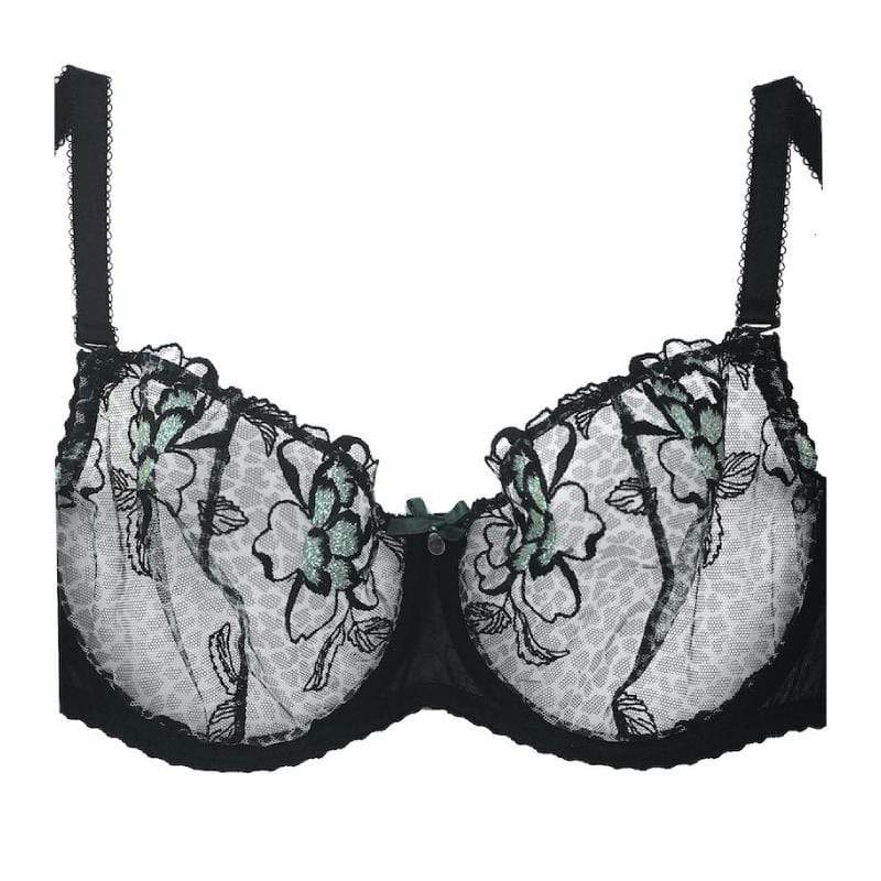 Sheer Mesh Balconette Bra Sawren Java-2