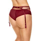 Sheer Mesh Lace Garter Belt Kinga Cherry-1
