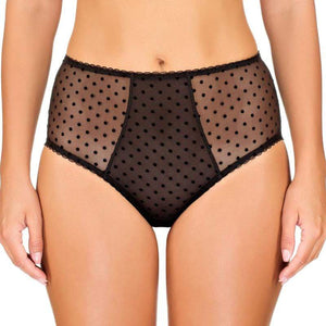 Sheer Mesh Polka Dot High Waist Panty Lauma Defile-0