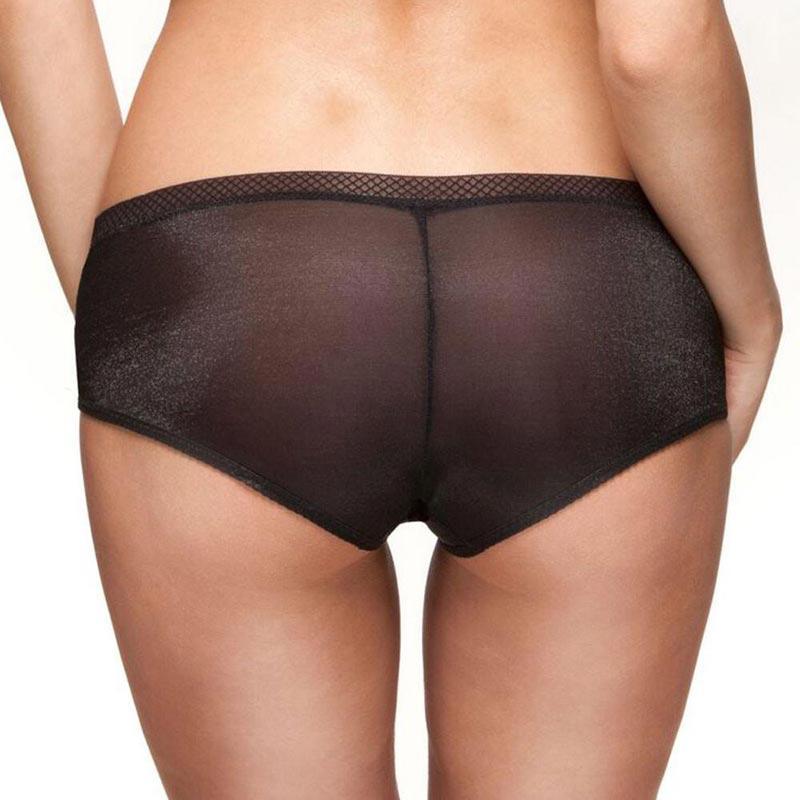 Sheer Shorts Panty Gossard Glossies Black-1