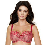 Sheer Mesh Embroidery Full Coverage Bra Gorteks Sierra-0