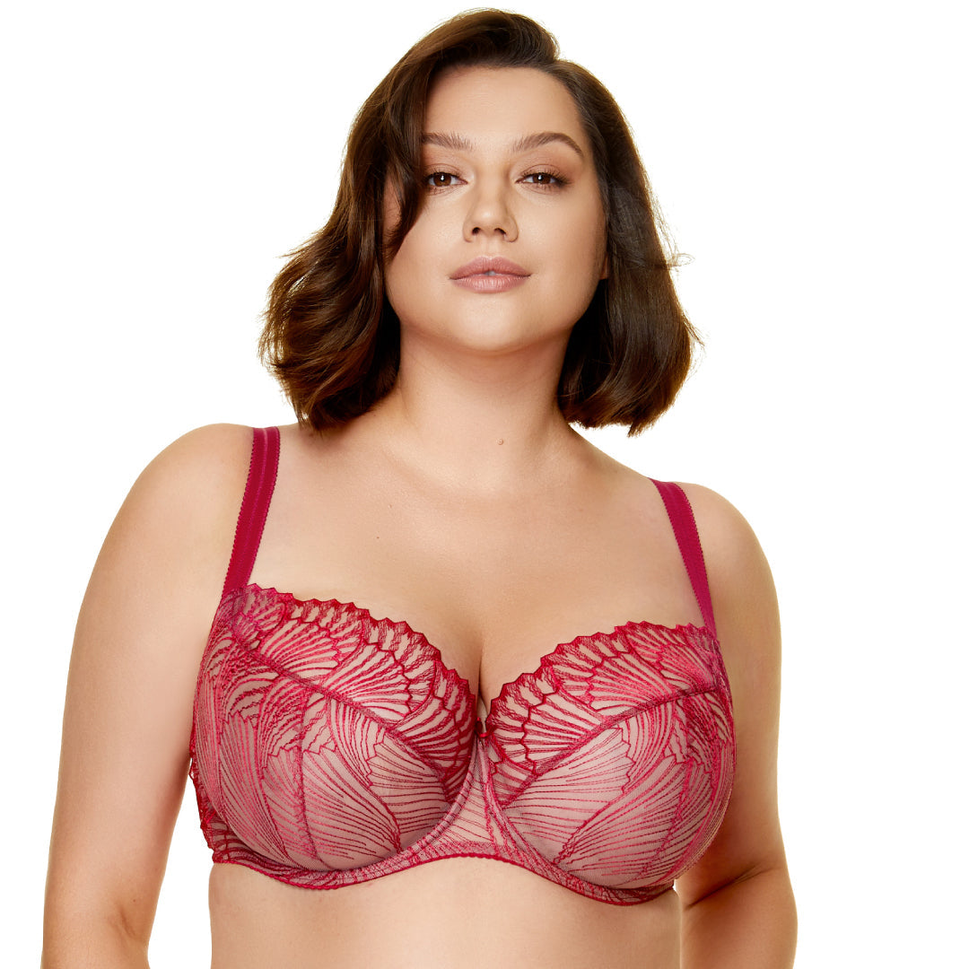 Sheer Mesh Embroidery Full Coverage Bra Gorteks Sierra-2