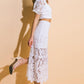 UNFORGETTABLE ICON WOVEN LACE TOP AND SKIRT SET